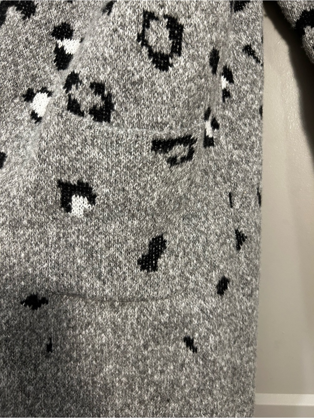 Nine West | Open-Front Cardigan | Women’s | Grey and Black Leopard | XXL - Picture 4 of 12